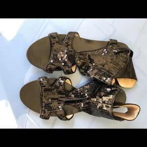 Sequin sandals
